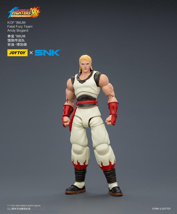 JOYTOY Fatal Fury Team Terry Bogard Andy Bogard Joe Higashi  1/18 Action Figure Set SNK KOF '98UM