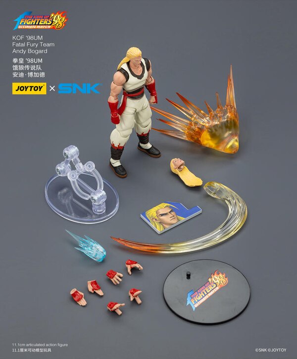 JOYTOY Fatal Fury Team Terry Bogard Andy Bogard Joe Higashi  1/18 Action Figure Set SNK KOF '98UM