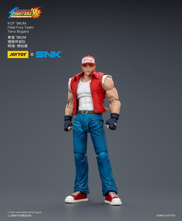 JOYTOY Fatal Fury Team Terry Bogard Andy Bogard Joe Higashi  1/18 Action Figure Set SNK KOF '98UM