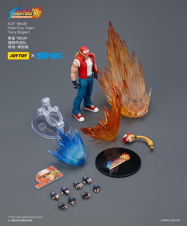 JOYTOY Fatal Fury Team Terry Bogard Andy Bogard Joe Higashi  1/18 Action Figure Set SNK KOF '98UM