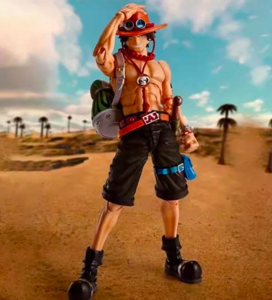 Bandai, Soul Limited S.H.Figuarts ONE PIECE Portcas D Ace Fire Fist, Top Showdown, Movable Figure CN verison